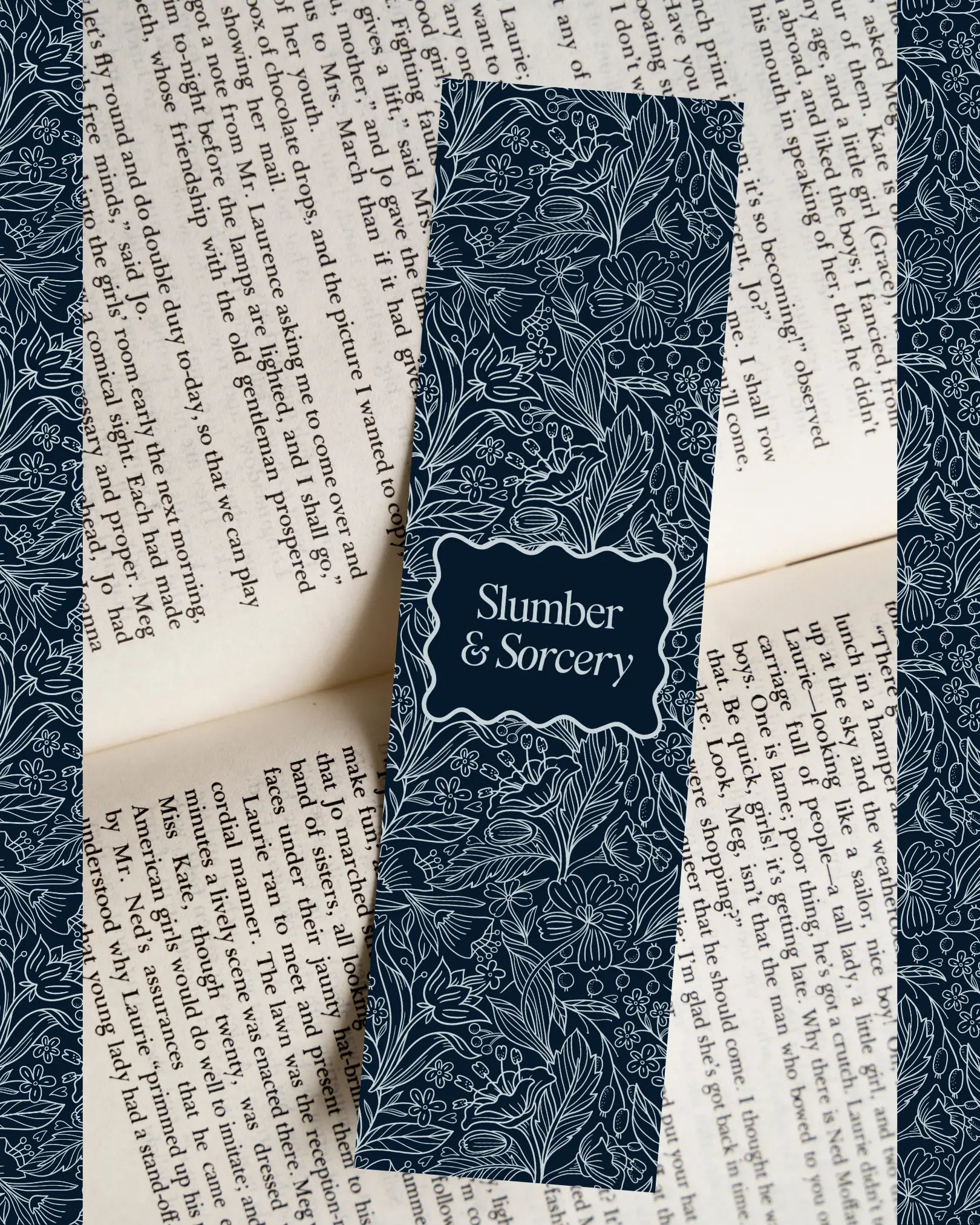 The Starlaced Slumber Collection Exclusive Navy Bookmark Slumber & Sorcery