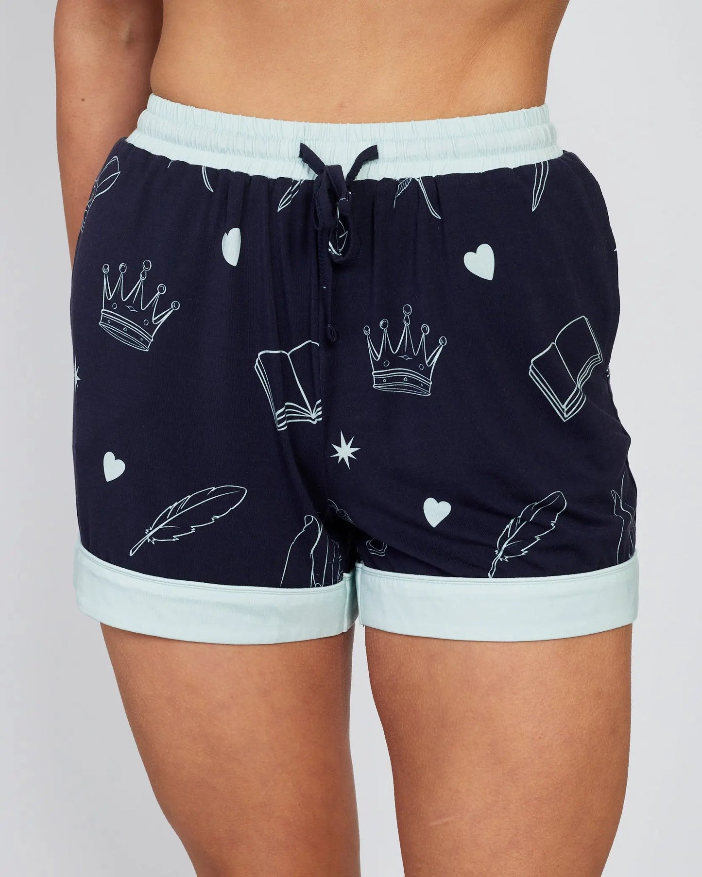 Starlaced Slumber (Navy) Short-Length | Romantasy Bookish Pyjamas (Preorder) Slumber & Sorcery
