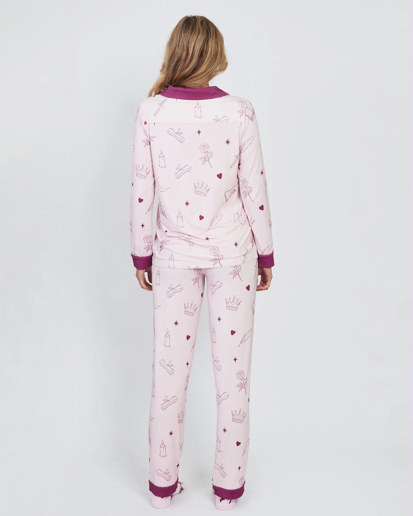 Starlaced Slumber (Blush) Full-Length | Romantasy Bookish Pyjamas (Preorder) Slumber & Sorcery