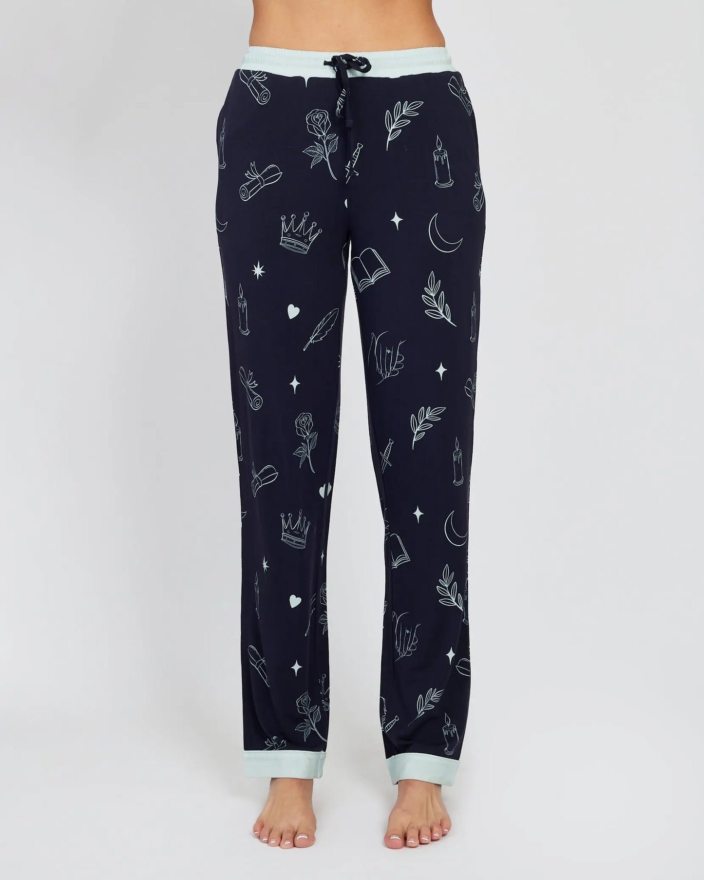Starlaced Slumber (Navy) Full-Length | Romantasy Bookish Pyjamas (Preorder) Slumber & Sorcery